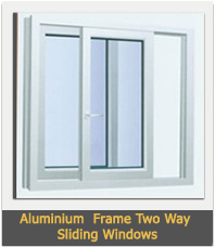 Aluminium  Frame Two Way Sliding Windows